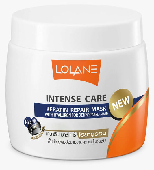 Lolane Intense Care Keratin Repair Mask with Hyaluron for dehydrated hair, product image 2