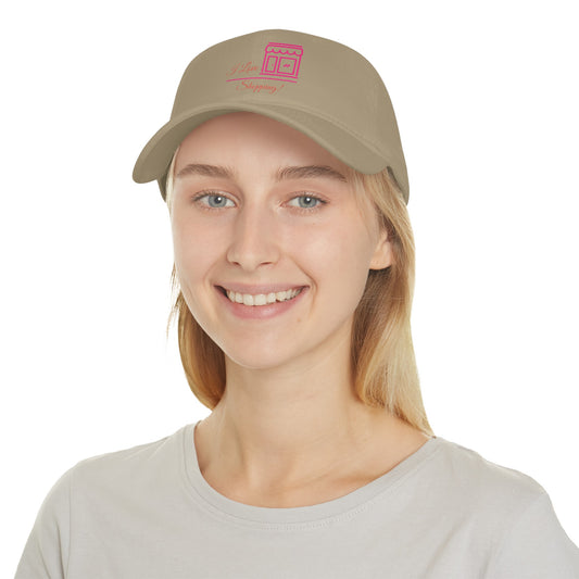 I Love Shopping! Bà Xã Shop Logo -  Low Profile Baseball Cap