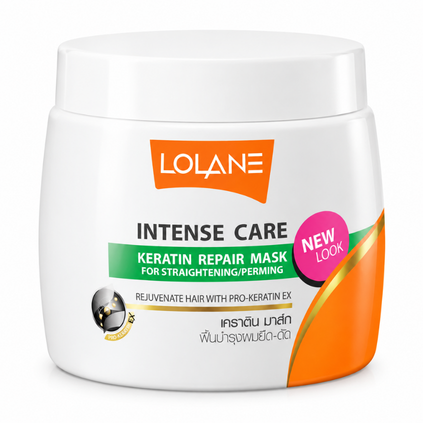 Lolane Intense Care Keratin Repair Mask for Straightening & Perming – 200g