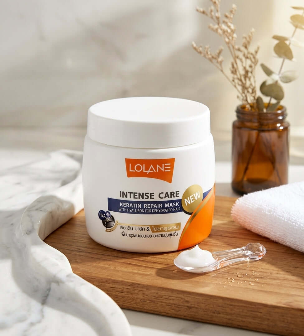 Lolane Intense Care Keratin Repair Mask with Hyaluron for dehydrated hair