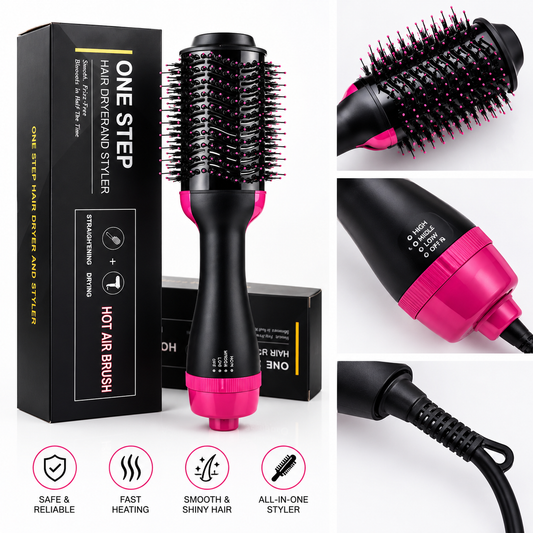 One Step Hot Air Brush (Dryer + Styler)